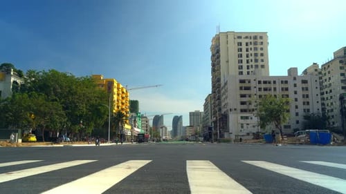 Modern City Of China.Crosswalk