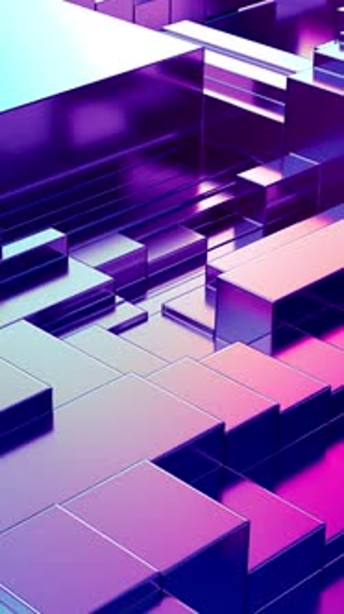 Dynamic Abstract Geometric Shapes Motion Background