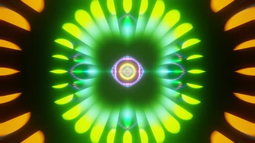 Round Blurred Science Psychedelic Hypnotic VJ Loop Abstraction