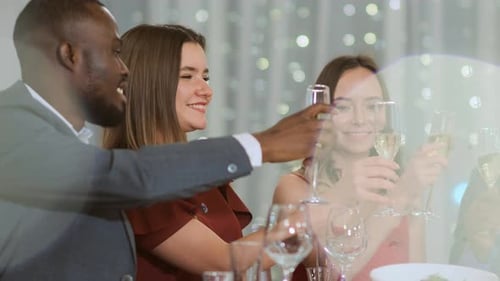 Ano Novo em uma festa Corporativo