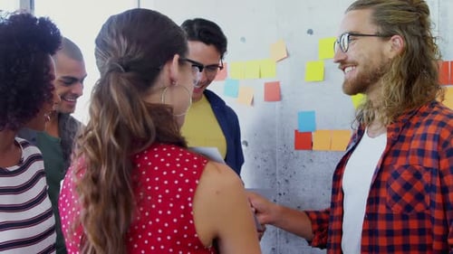 Team Collaboration in Modern Workplace Setting