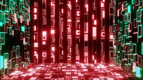 HD Artificial Intelligence Neural Network Connections | Technology Background Loop