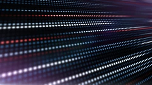 Abstract Digital Dots and Light Streaks Motion Background