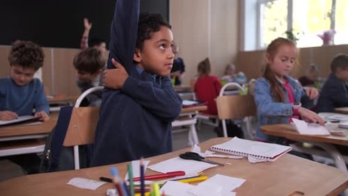 Students Engaged in Classroom Lesson