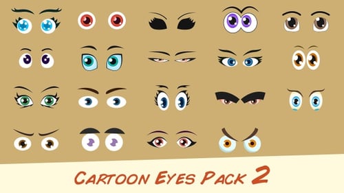 Animated Character Eyes for Expressive Cartoons