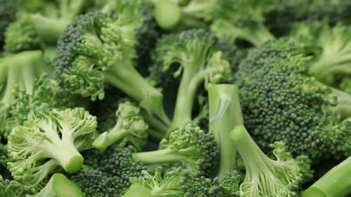 Broccoli Florets Close Up Shot, Healthy Food