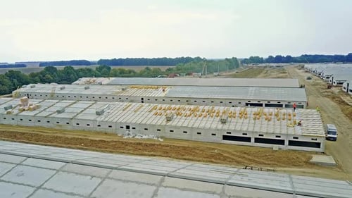 Bau einer landwirtschaftlichen Farm