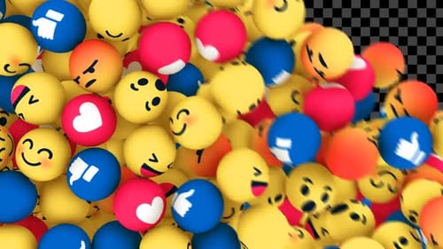 Animated Social Media Emoji Reaction Transition