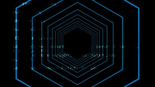 Digital generated video of concentric lines