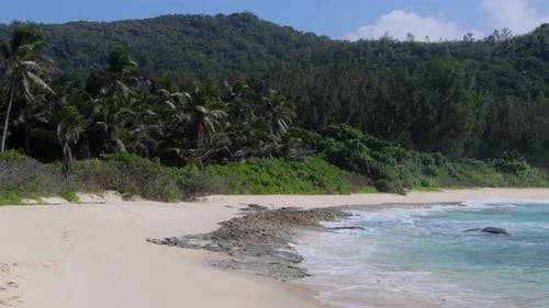 Wilder leerer Strand