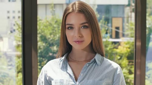 Beautiful Woman at the Office