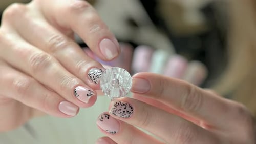 Female Manicured Hand, Tenderness Concept