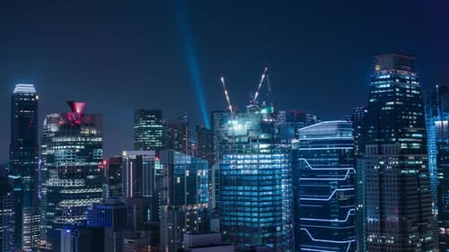 Gebäude in der Nacht der Stadt