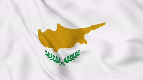 Realistic Waving Flag of Cyprus Loop
