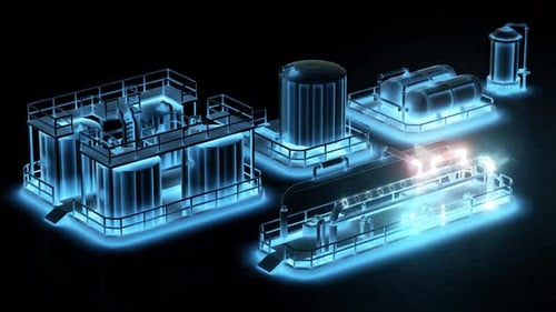 Various Fuel Tanks In Digital Cyber Space Hd