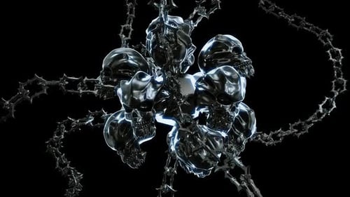 Demonic Sphere With Chains VJ Loop