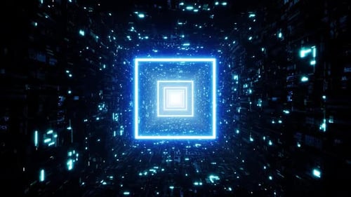 Square Light Digital Tunnel