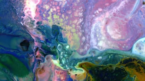 Abstract Paint Colours Diffusion