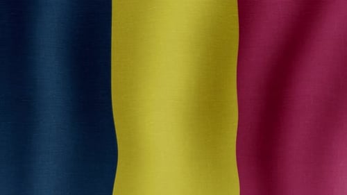 Colorful Waving Vertical Striped Fabric Loop Background