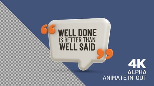 Citation inspirante : Bien fait vaut mieux que bien dit