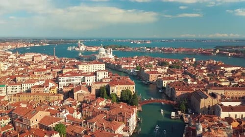 Aerial View of Venice Italy