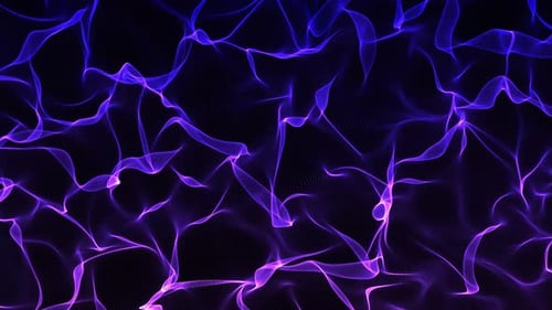 Abstract Fluid Glowing Lines Purple Background Animation