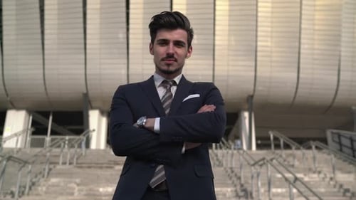 Businessman with crossed arms