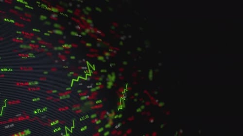 Corporate Background Stock Market Ticker Chats Numbers