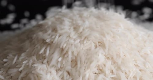 Basmati rice close up