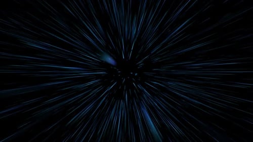 Futuristic Hyperspace Jump Star Travel Loop