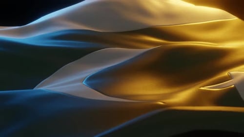 Dynamic Abstract Waving Fabric Background with Light