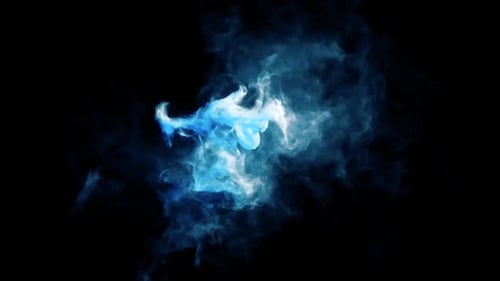 Abstract Blue Energy Fluid Burst Title Reveal