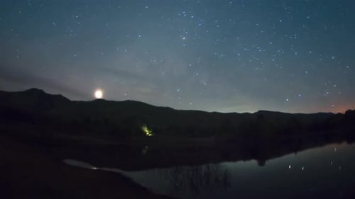 Milky Way Galaxy Time Lapse.