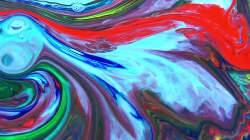 Colorful Abstract Swirling Paint Background