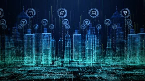 Smart City Technology 5 G Connection 01027