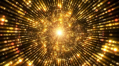 Leuchtende goldene Kugeln