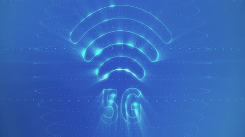 Holographic digital 5g background