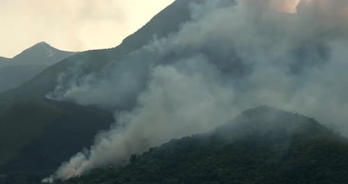Brandkatastrophe auf dem Berg