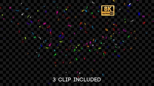 Confetti Overlays 8K