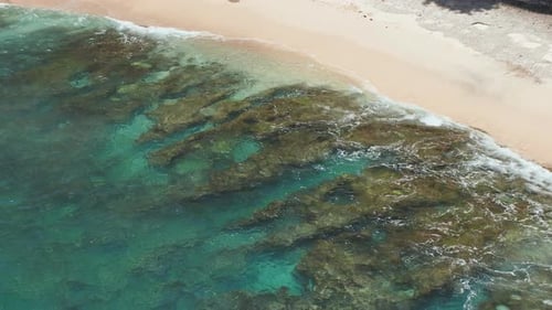 Beautiful Stone Coast of a Broken Beach on the Island of Nusa Penida. Indonesia.