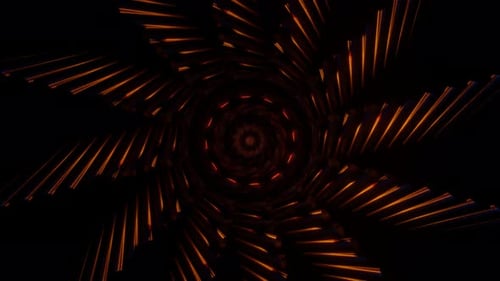 3d render Spiral psychedelic rotating glow lines, computer generated background. Loop video