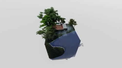 Isometric beach