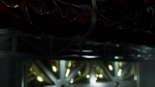 Sci-Fi Tunnel oder Raumschiff-Korridor