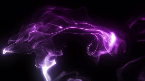 Dynamic Purple Particle Stream Abstract Motion Background