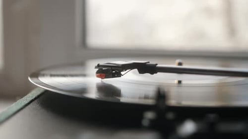 Vinyl Record Closeup