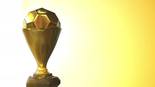 3D Sports Award mit gelbem Hintergrund