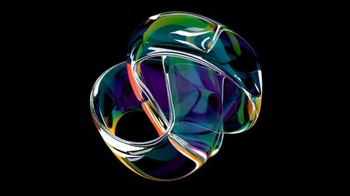 Rainbow Knot Minimal Motion Concept Business Modern Able to Loop Seamless