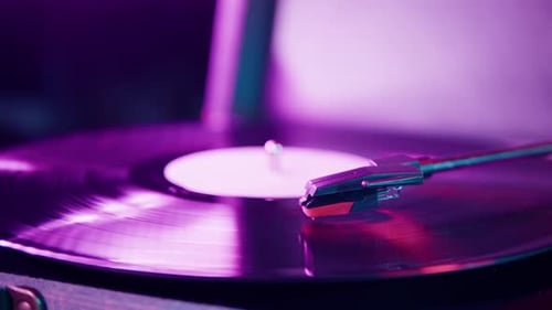 Vinyl Record Closeup