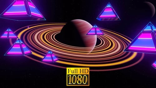Pyramiden im Weltraum HD