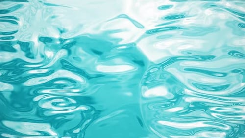Dynamic Aqua Blue Liquid Flow Abstract Motion Background
